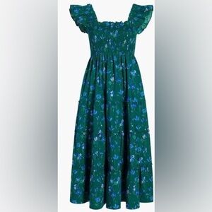 Hill House Ellie Midi Nap Dress in Emerald Space